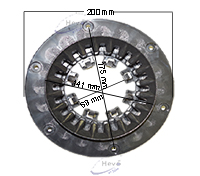 B 60 W Bp Dose (Scheibe) - Bürstenkopf D 55 S - K-Ø-275 mm